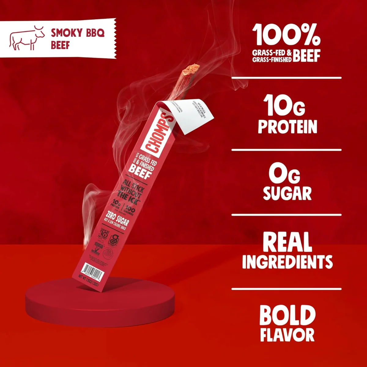CHOMPS Smoky BBQ Beef Stick - 1.15 oz