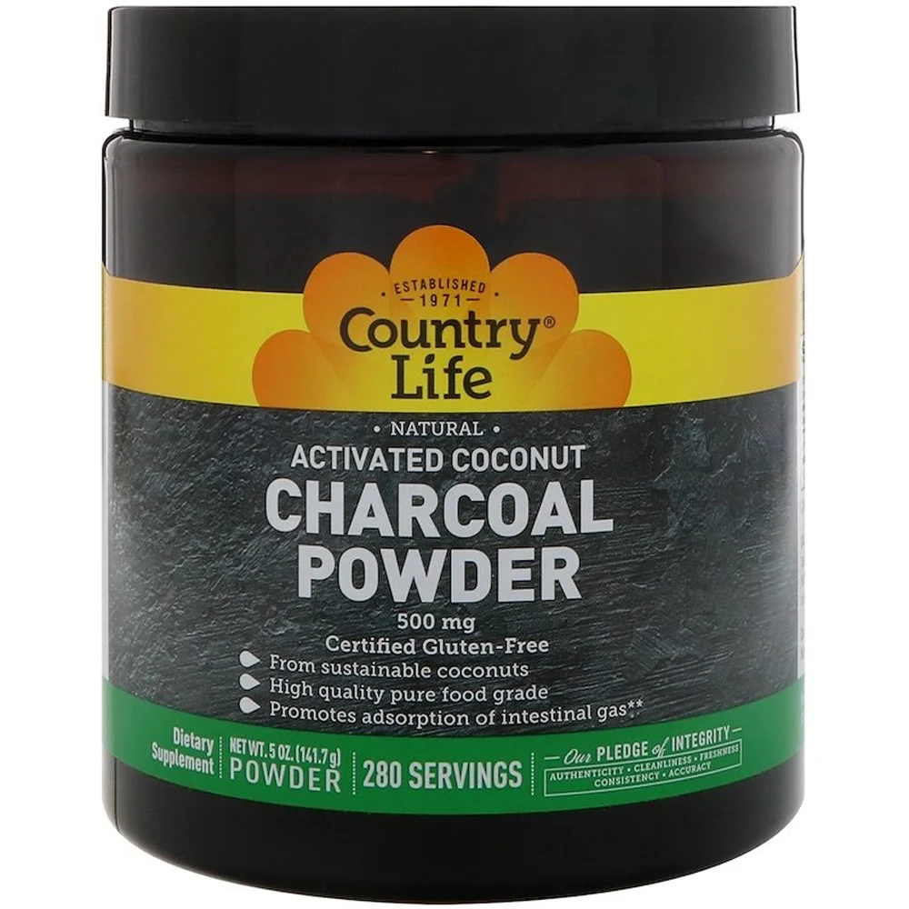 Country Life Activated Charcoal Powder - 500 mg - 5 oz