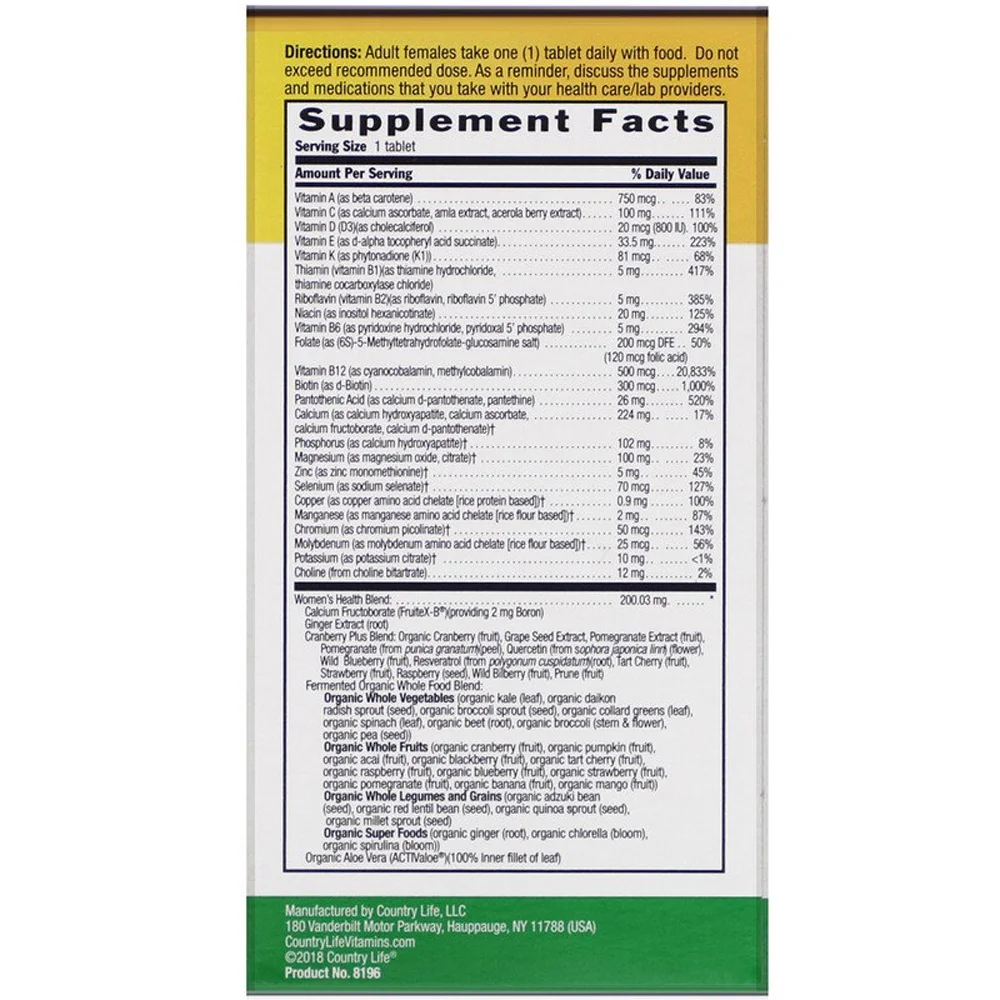 Country Life Core Daily™ 1 for Women 50 Plus - 60 Tablets