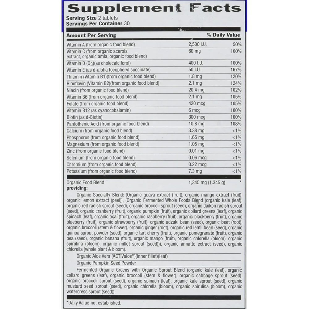 Country Life Realfood Organics Men's Daily Nutrition 60 Tablets