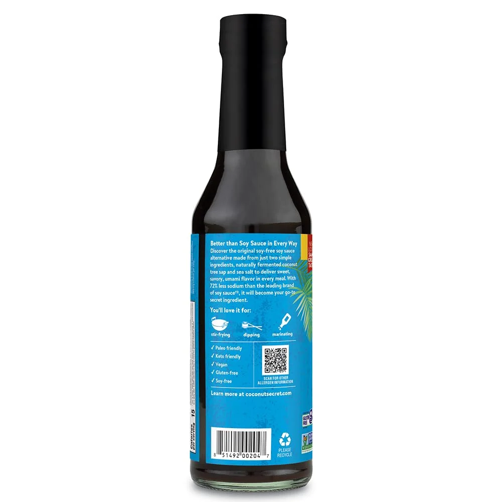 Coconut Secret Coconut Aminos Seasoning Sauce & Marinade, Soy Free - 8 fl oz