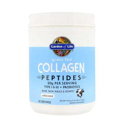 Garden of Life Grass Fed Collagen Peptides Unflavored - 19.75 oz