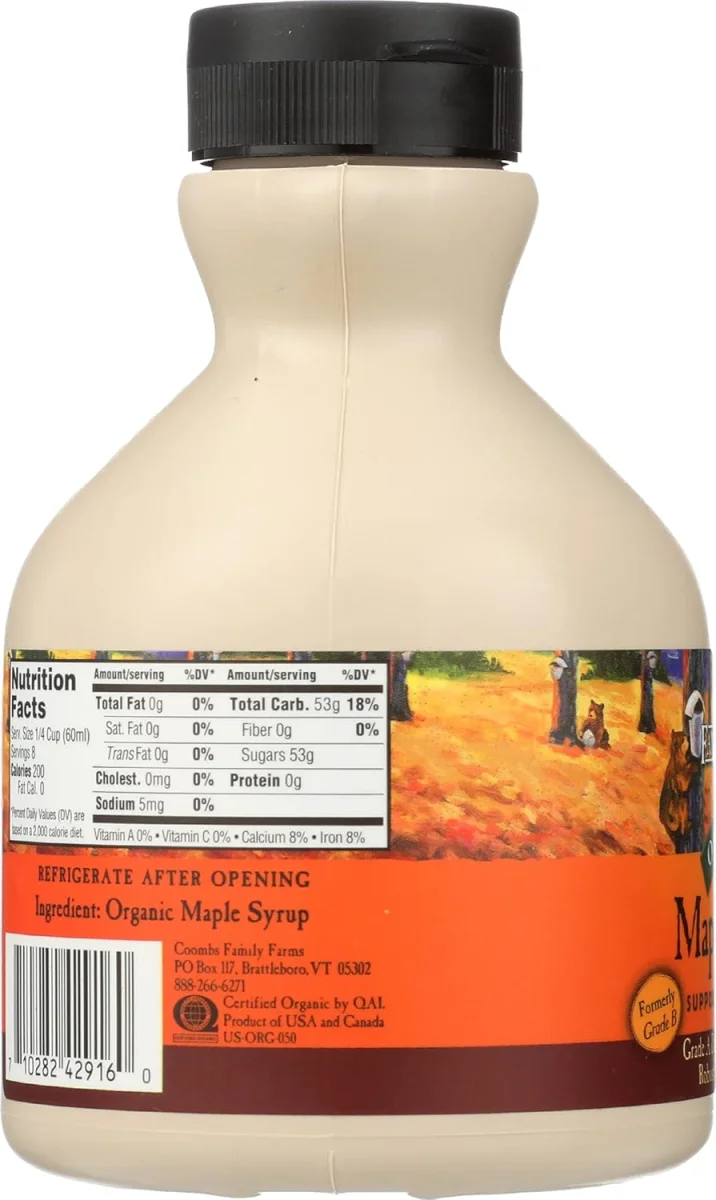 Coombs Family Farms Maple Syrup, Organic Grade A Dark Color - 16 fl oz