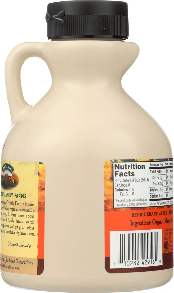 Coombs Family Farms Maple Syrup, Organic Grade A Dark Color - 16 fl oz