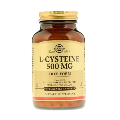 Solgar L-Cysteine - 500 mg - 90 Vegetable Capsules