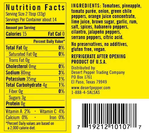 Desert Pepper Trading Company Pineapple Salsa - 16 oz