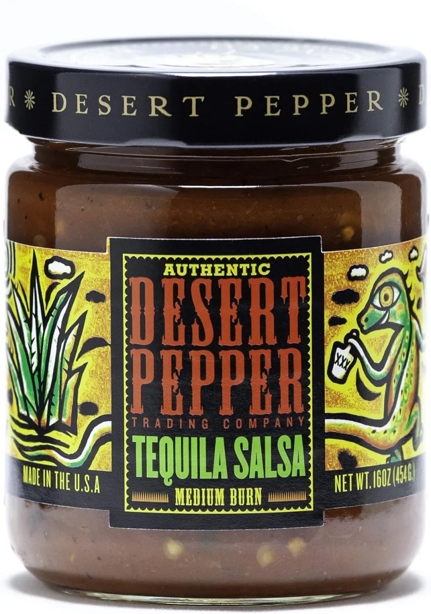 Desert Pepper Tequila Salsa, Medium Burn - 16 oz