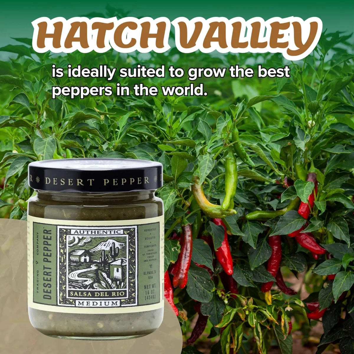 Desert Pepper Salsa Del Rio, Green Salsa with Green Chiles