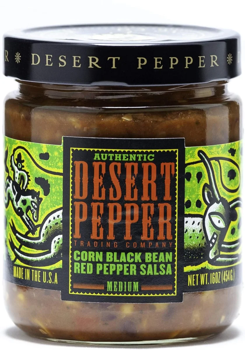 Desert Pepper Salsa, Corn Black Bean Red Pepper - 16 oz