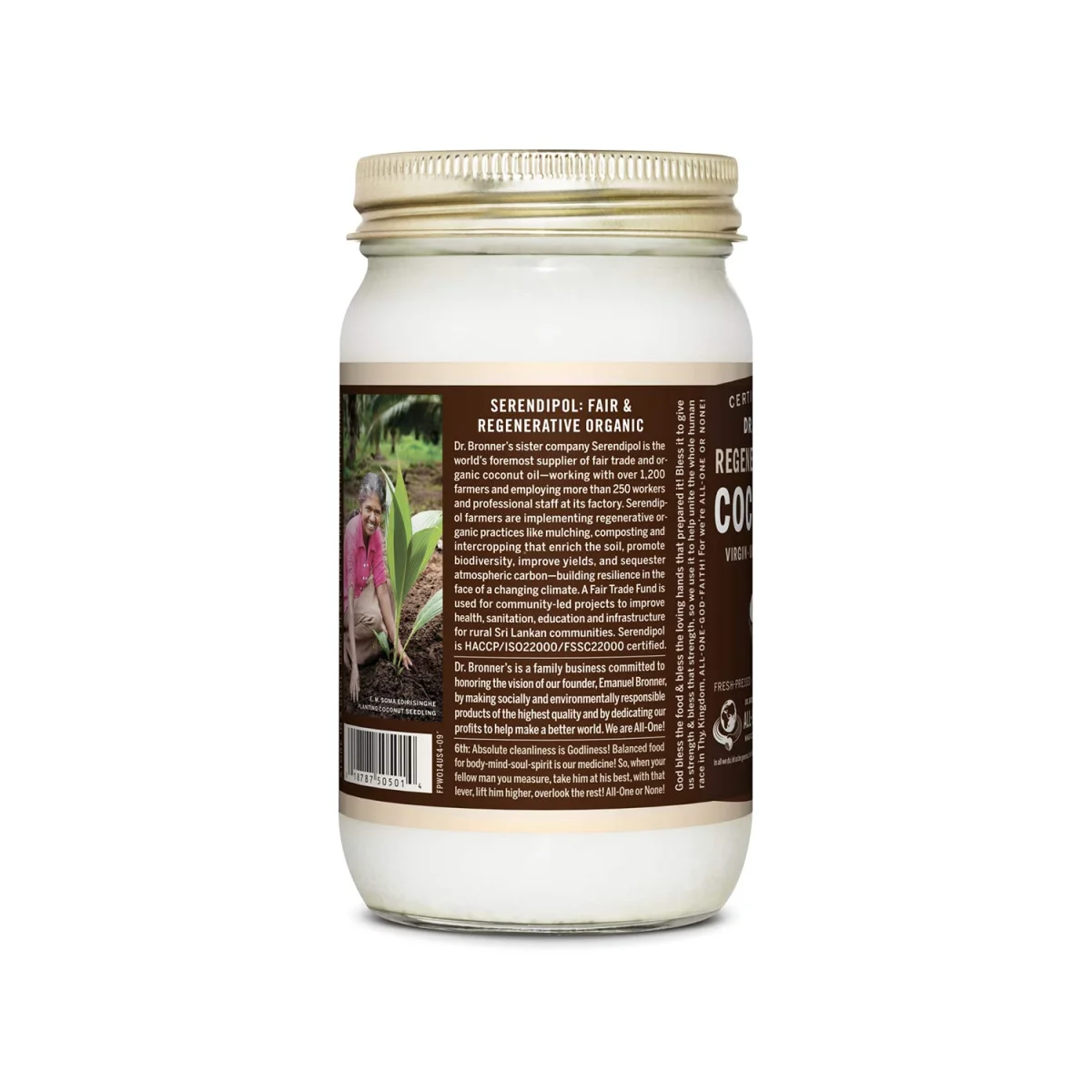 Dr. Bronner's Organic Virgin Coconut Oil - 14 fl oz