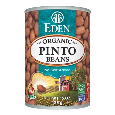 Eden Organic Pinto Beans, No Salt Added - 15 oz