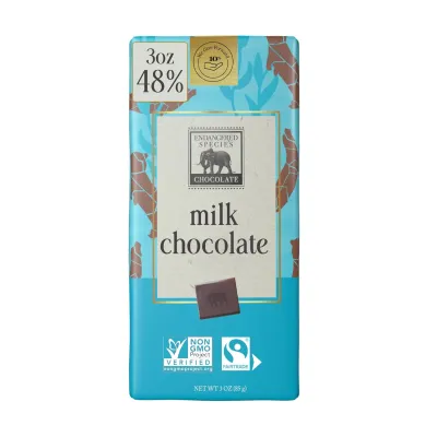 Endangered Species Smooth + Creamy Milk Chocolate Bar - 3 oz