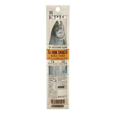 Epic Smoked Salmon Fillet Strip with Maple - 0.8 oz