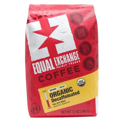 Equal Exchange Organic Ground Coffee, Decaffeinated - 12 oz