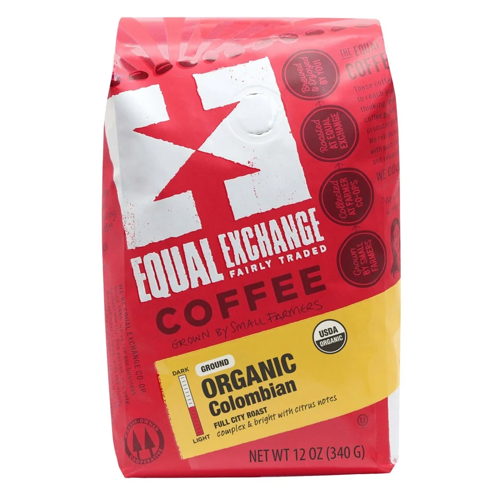 Equal Exchange Organic Ground Coffee, Colombian - 12 oz
