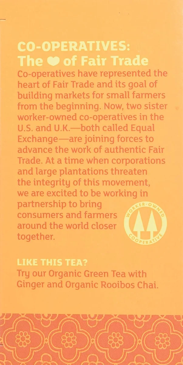 Equal Exchange Organic Ginger Herbal Tea, Caffeine Free - 20 Tea Bags
