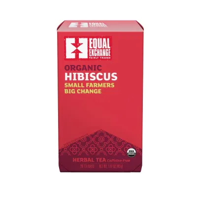 Equal Exchange Organic Hibiscus Tea - 20 Tea Bags