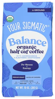 Four Sigmatic Ground Coffee with Ashwagandha & Eleuthero, Balance - 10 oz