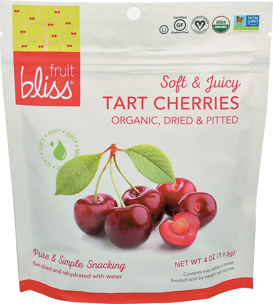 Fruit Bliss Organic Tart Dried Cherries - 4 oz