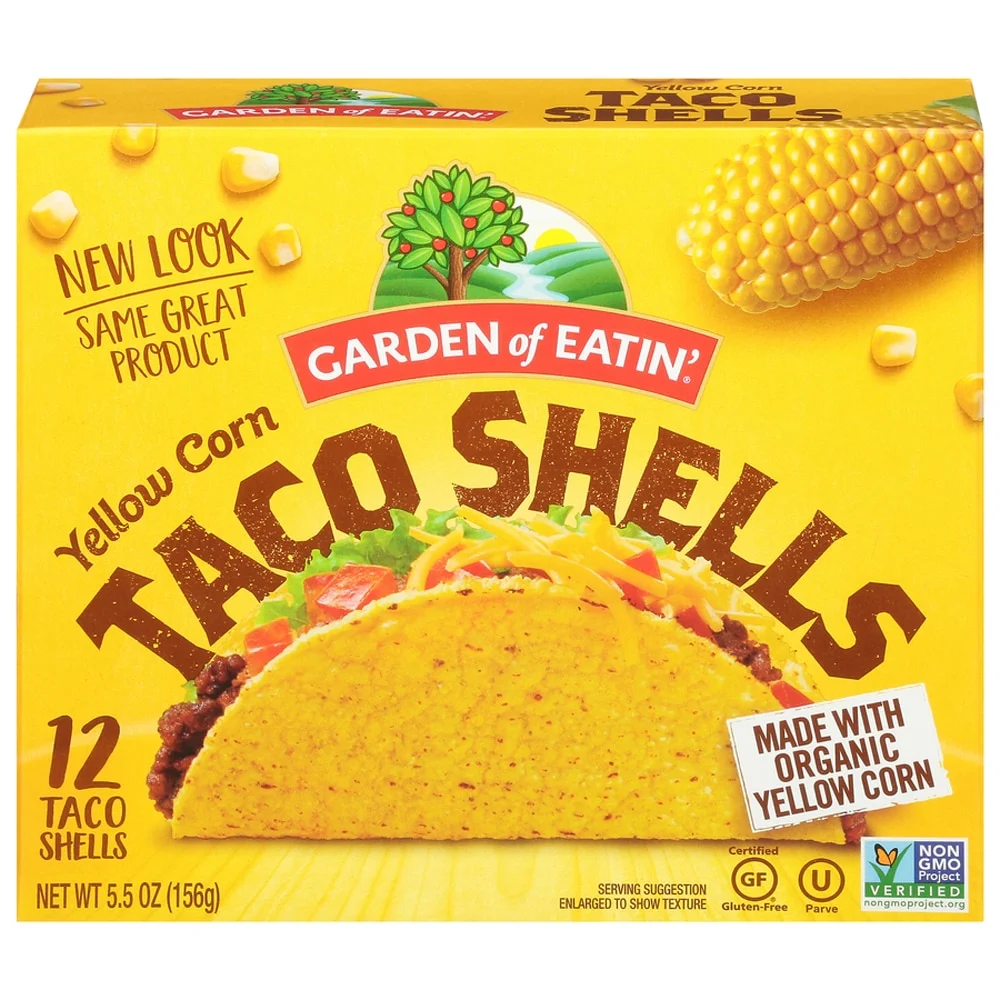 Garden of Eatin' Yellow Corn Taco Shells - 12 Taco Shells