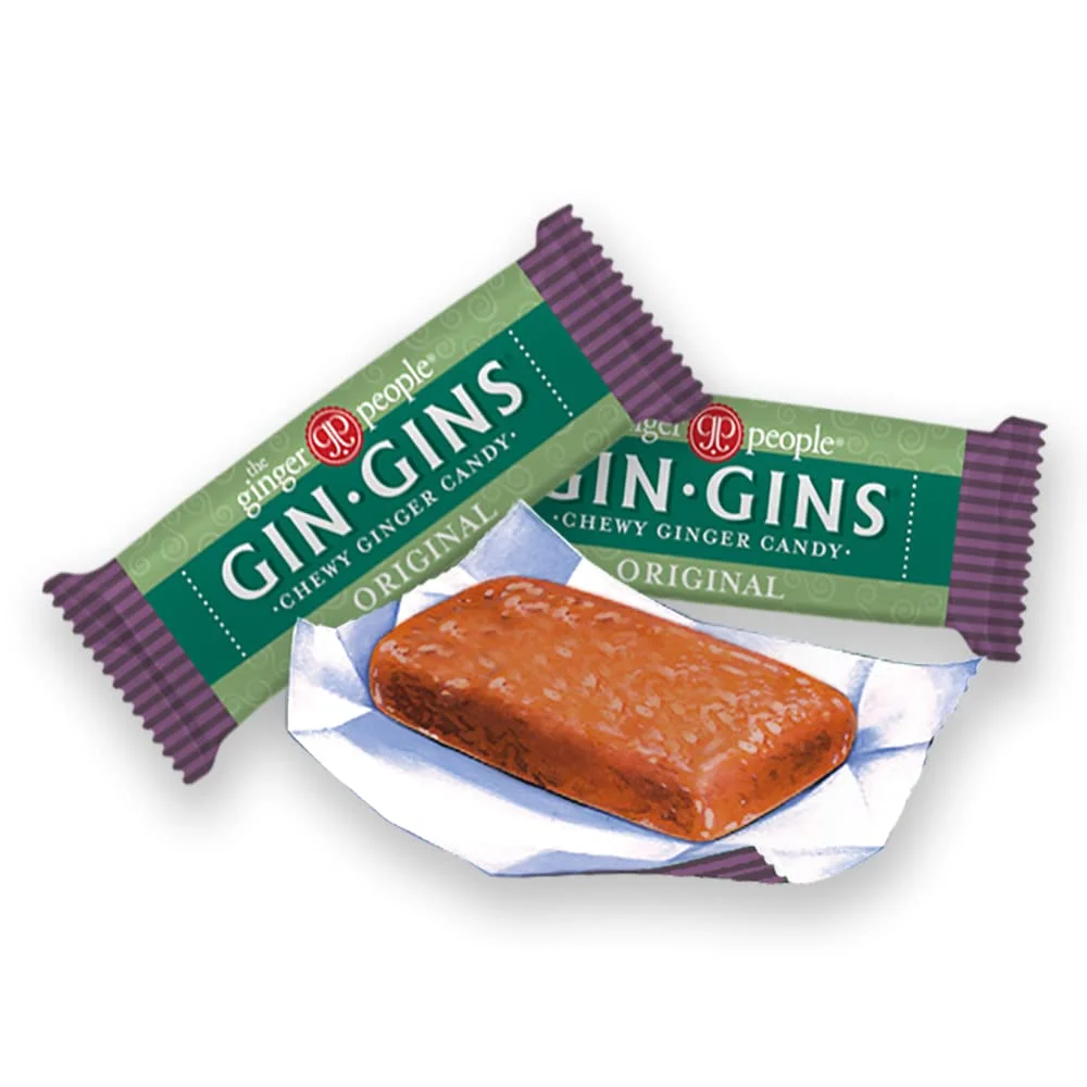 The Ginger People Gin Gins Chewy Ginger Candy, Original - 3 oz