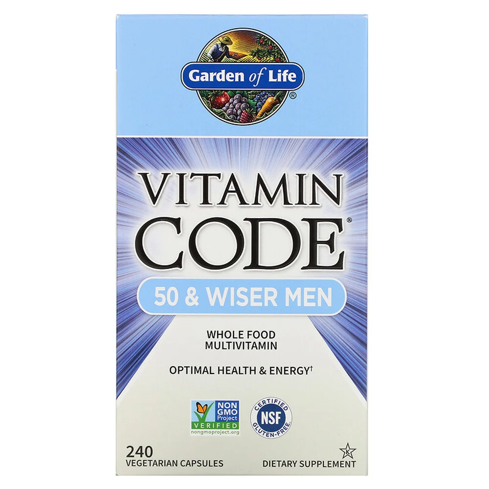 Garden of Life Vitamin Code® 50 and Wiser Men - 240 Vegetarian Capsules