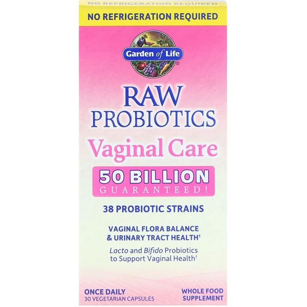 Garden of Life Raw Probiotics Vaginal Care - 50 billion CFU - 30 Vegetarian Capsules