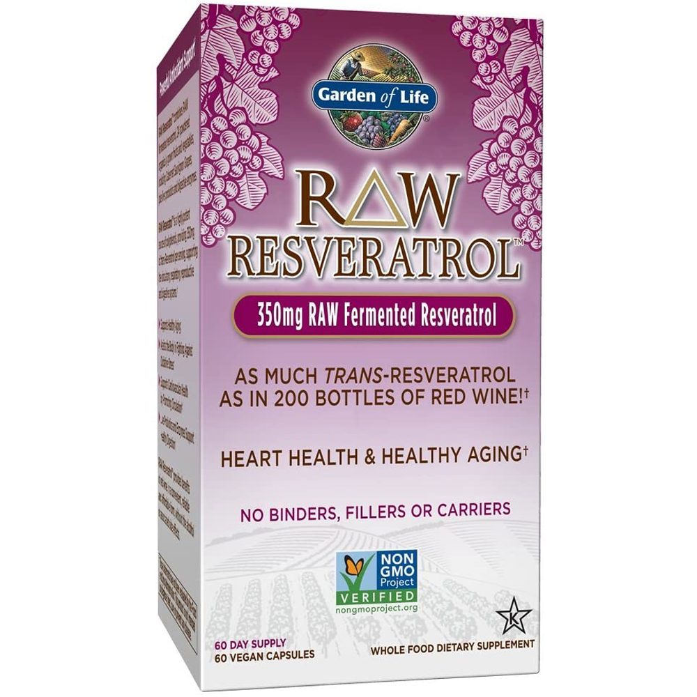 Garden of Life RAW Resveratrol - 350 mg - 60 Vegetarian Capsules