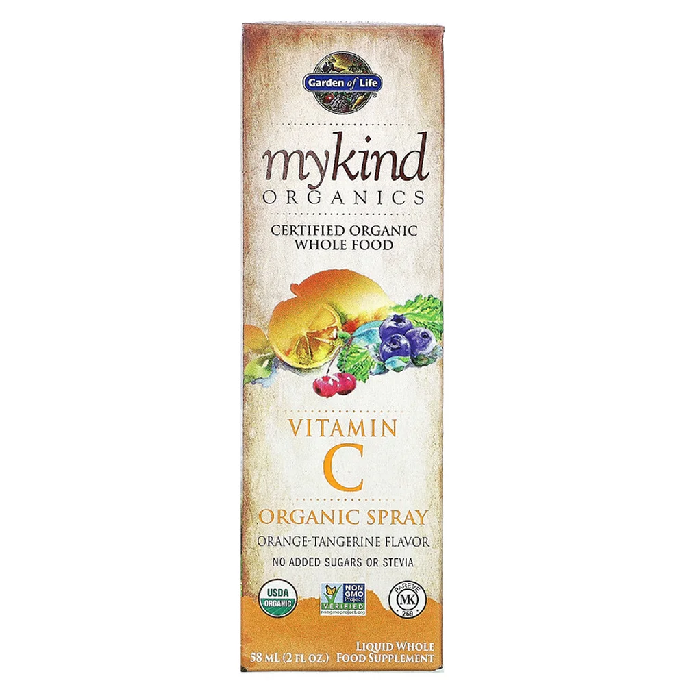 Garden of Life Organics Vitamin C Organic Spray Orange-Tangerine - 2 oz