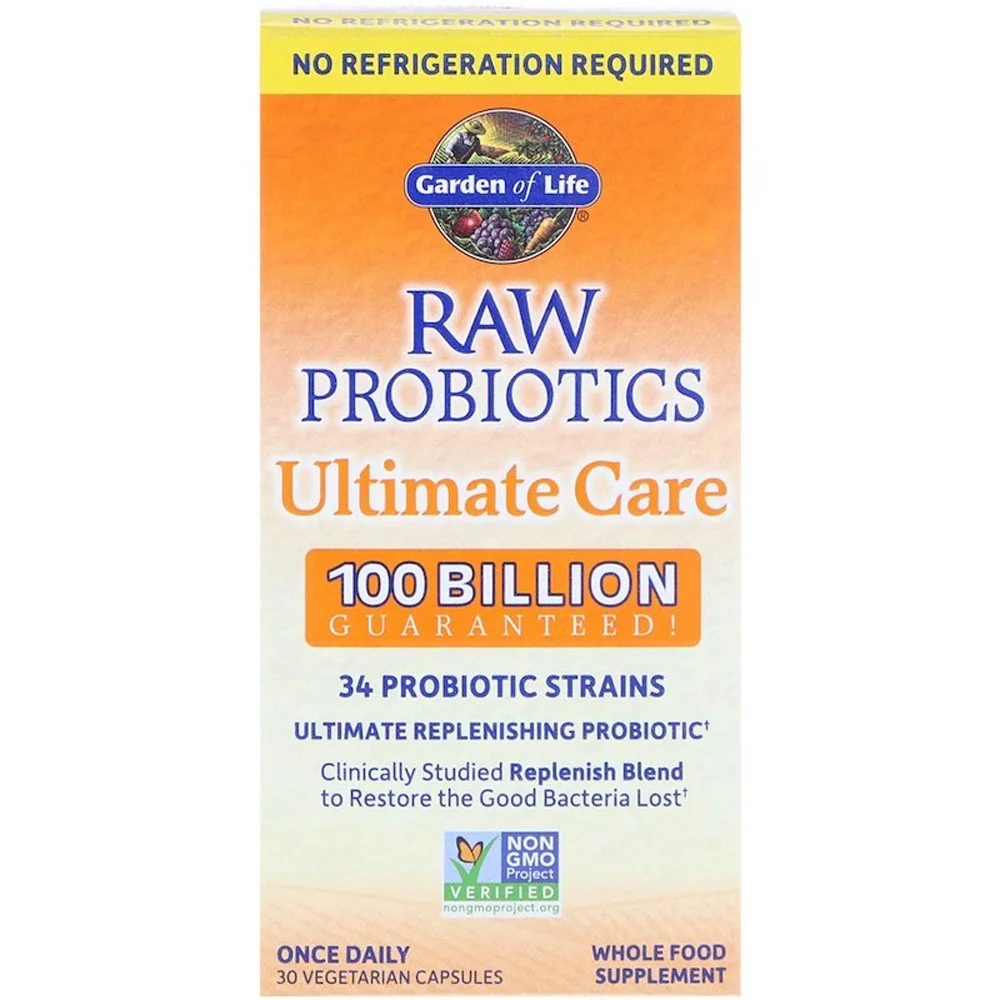 Garden of Life Raw Probiotics Ultimate Care - 100 billion CFU - 30 Vegetarian Capsules