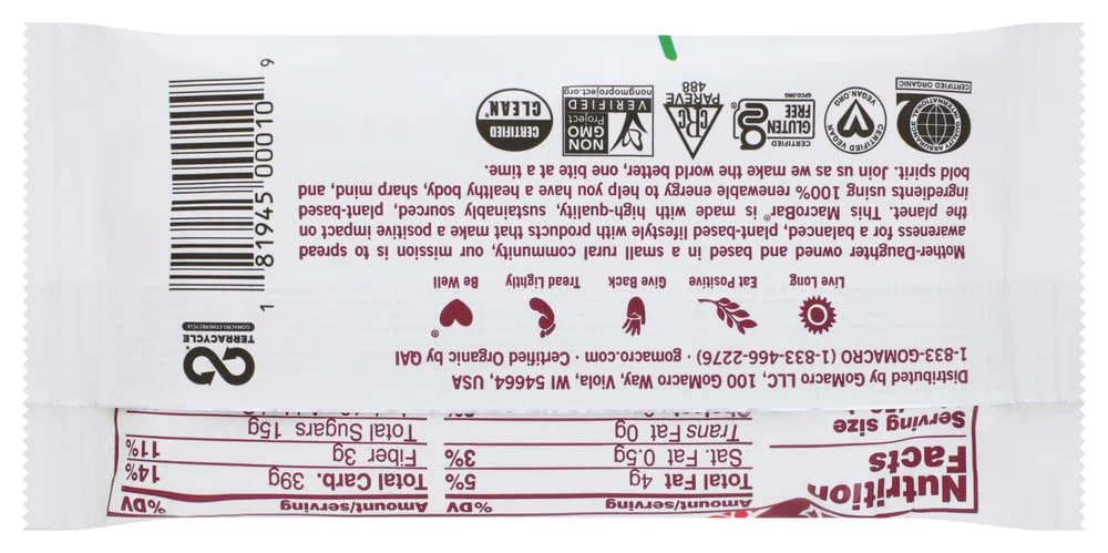 GoMacro MacroBar, Cherries and Berries - 2 oz