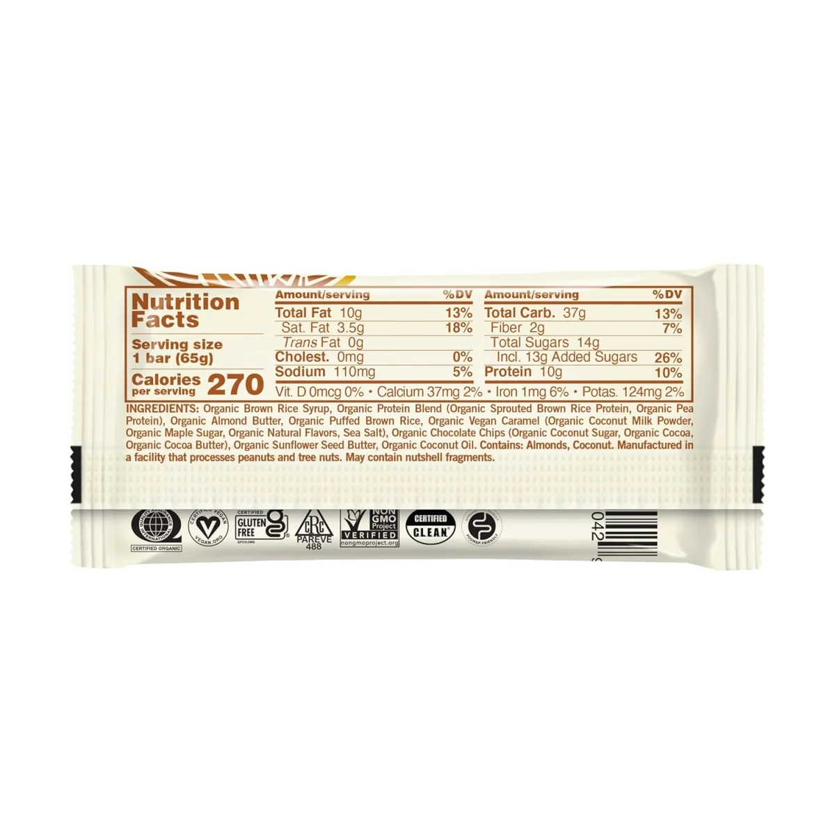 GoMacro MacroBar, Salted Caramel & Chocolate Chips - 2.3 oz