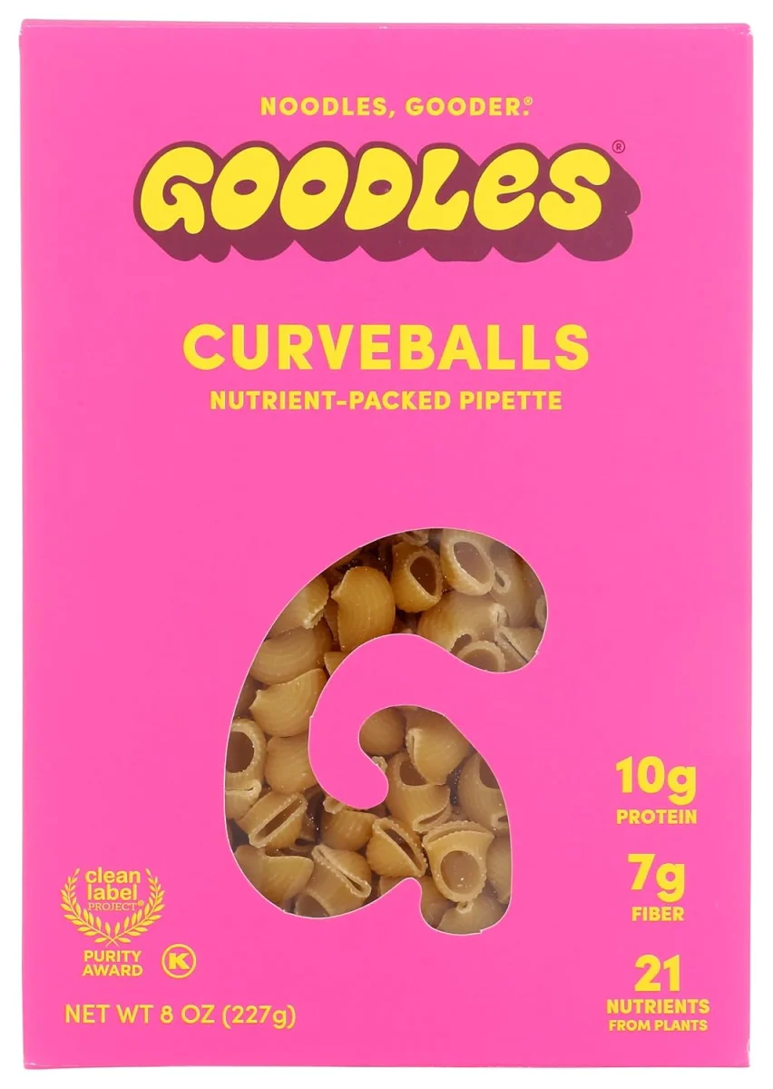 Goodles Nutrient-Packed Pipette Curveballs Noodles - 8 oz