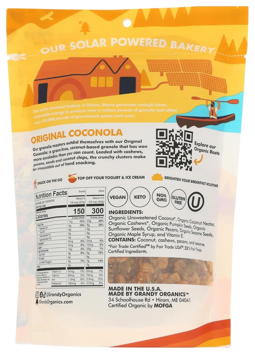Grandy Organics Coconola Grain Free Granola - 9 oz