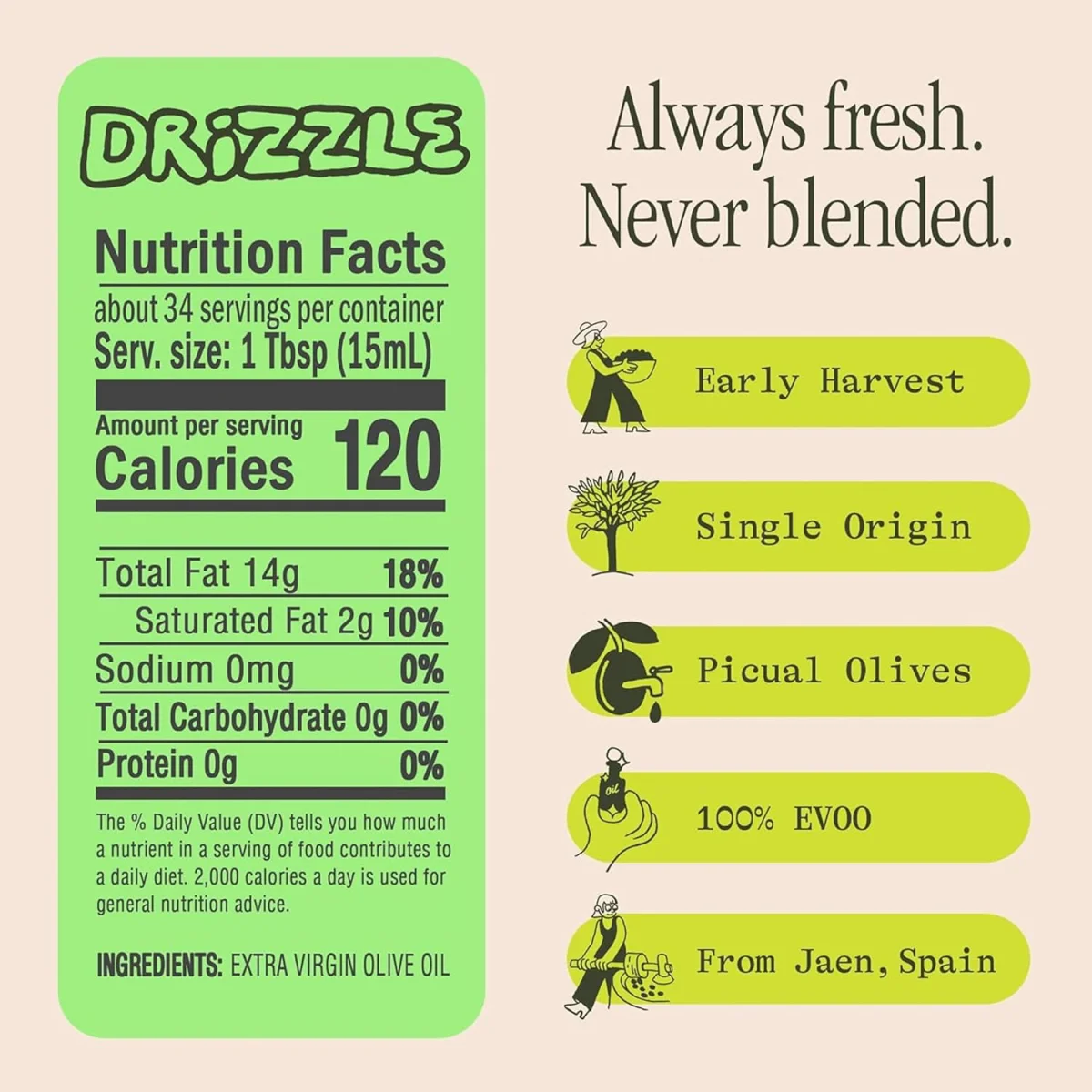 Graza Drizzle Extra Virgin Olive Oil - 16.9 fl oz