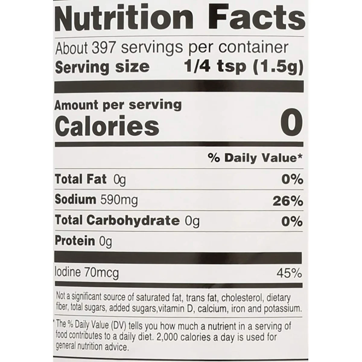 Hain Pure Foods Iodized Sea Salt - 21 oz