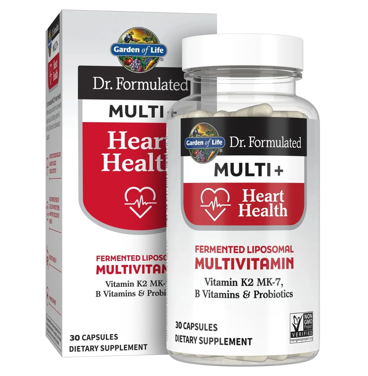 Garden of Life, Dr. Formulated Multi+, Heart Health, 30 Capsules