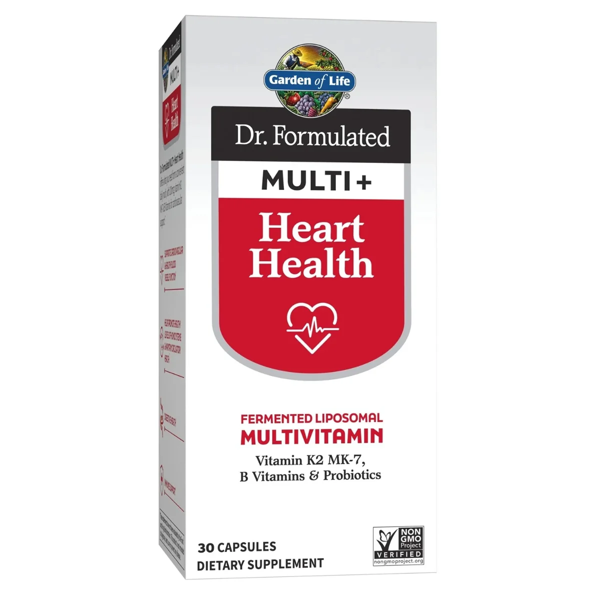 Garden of Life, Dr. Formulated Multi+, Heart Health, 30 Capsules