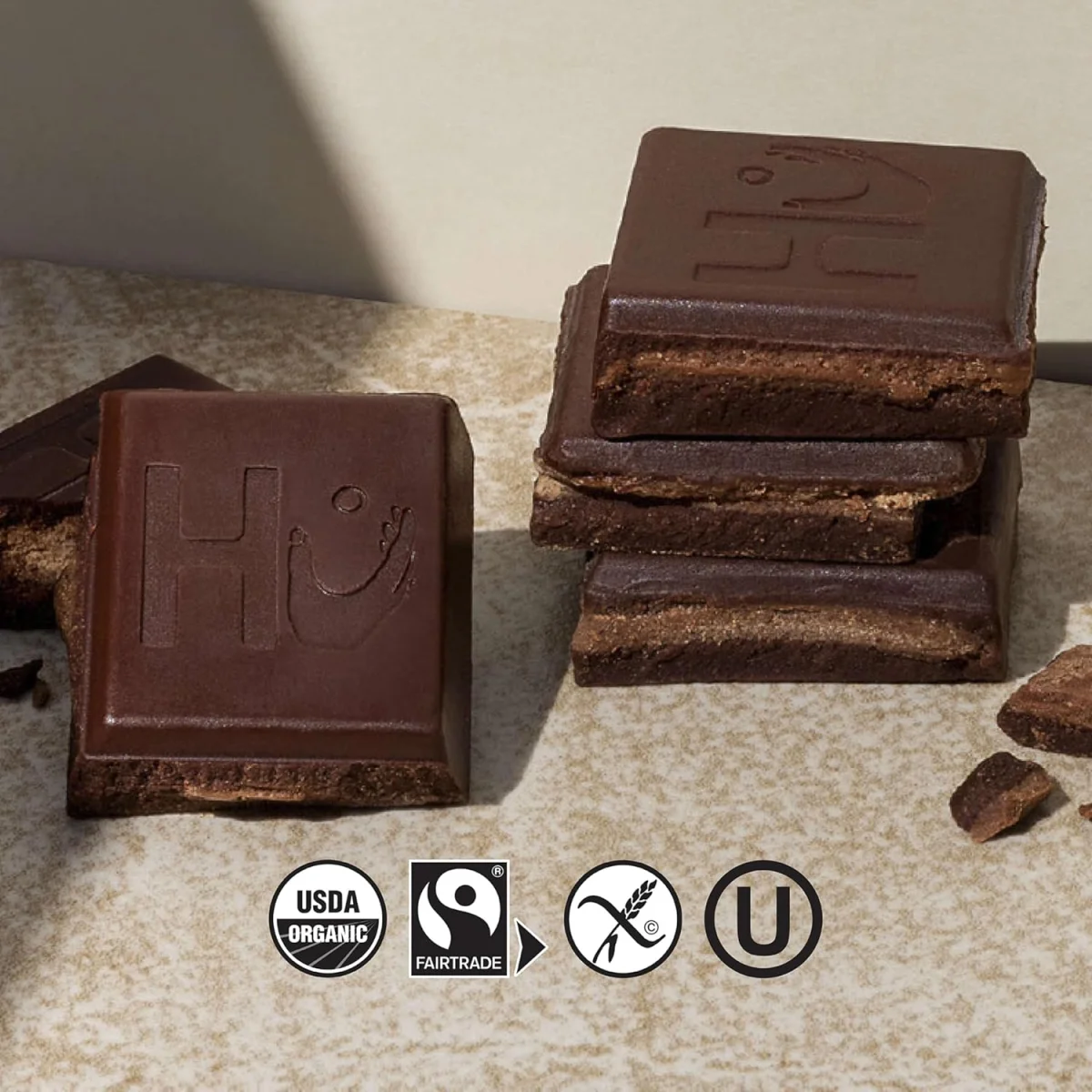 Hu Dark Chocolate Bar, Almond Butter + Puffed Quinoa - 2.1 oz