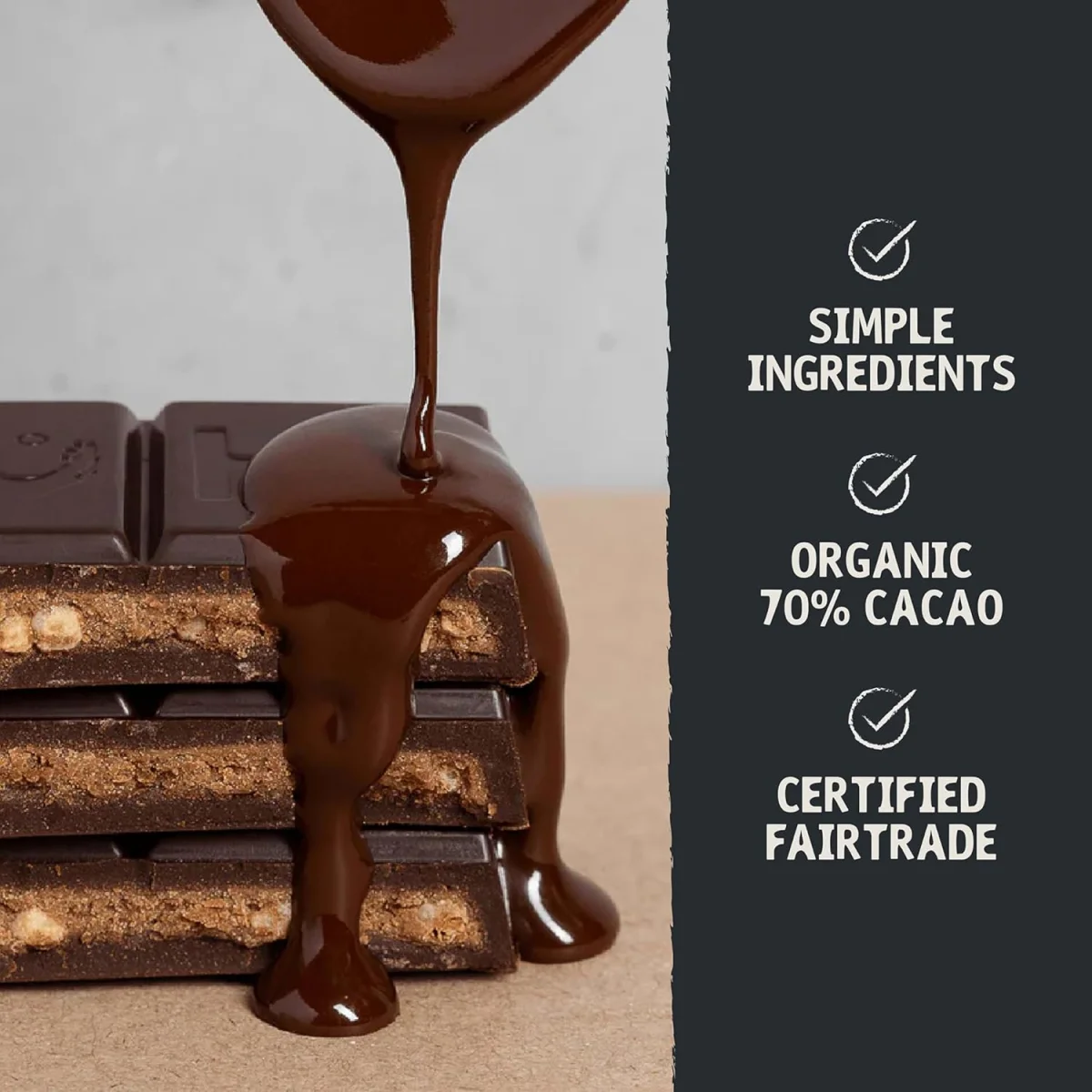 Hu Dark Chocolate Bar, Almond Butter + Puffed Quinoa - 2.1 oz