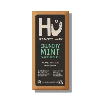 Hu Dark Chocolate Bar, Crunchy Mint - 2.1 oz