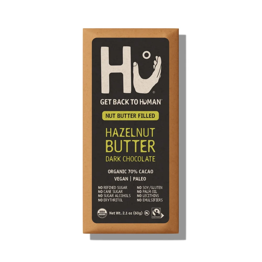 Hu Dark Chocolate Bar, Hazelnut Butter - 2.1 oz