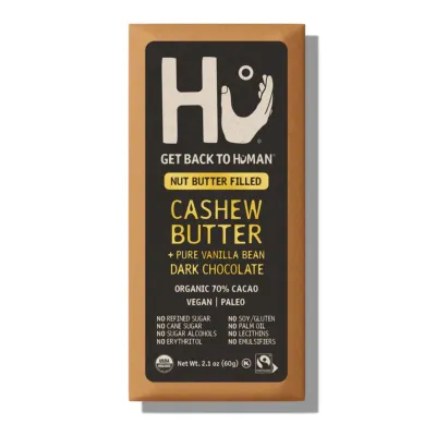 Hu Dark Chocolate Bar, Cashew Butter & Pure Vanilla Bean - 2.1 oz