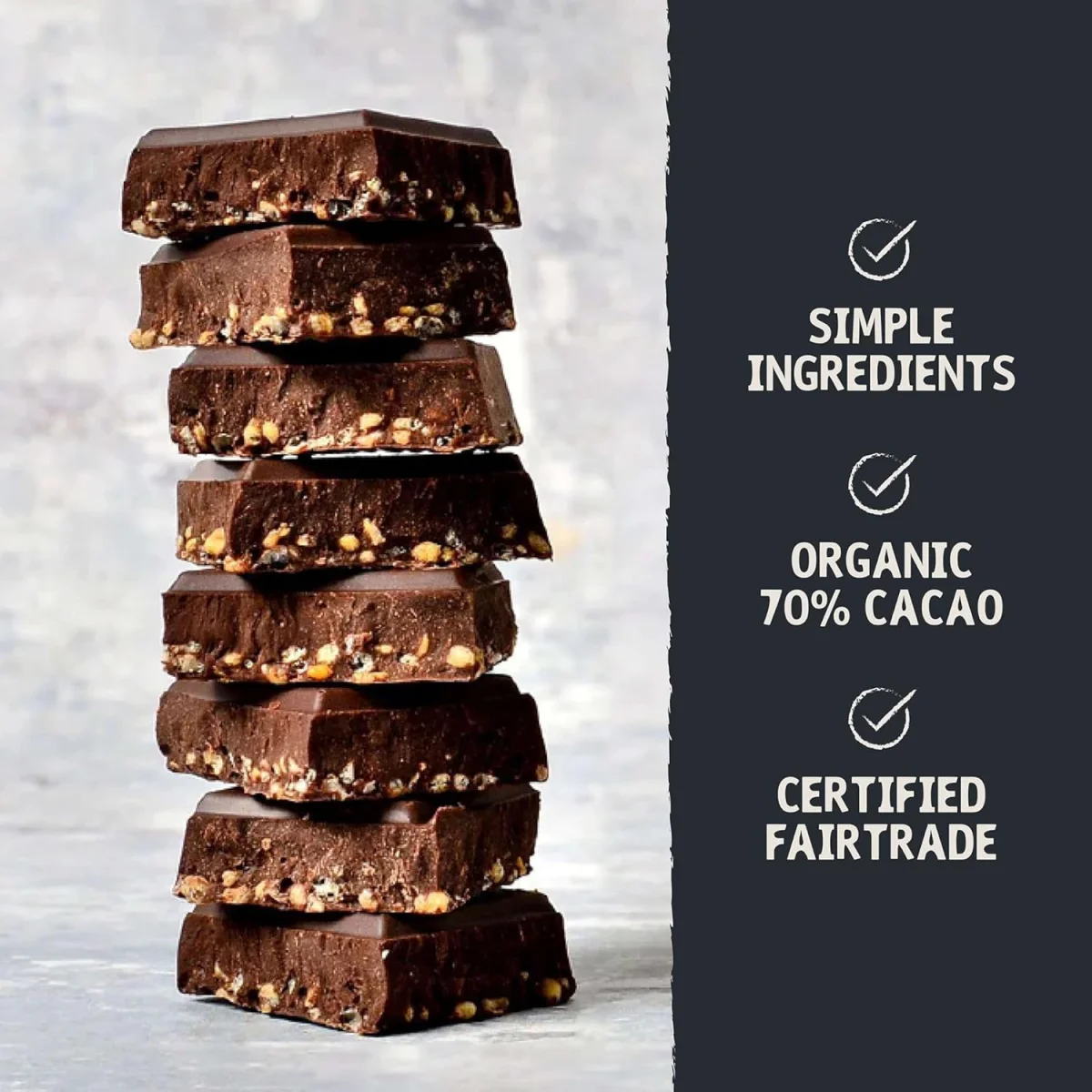 Hu Vanilla Crunch Dark Chocolate Bar - 2.1 oz