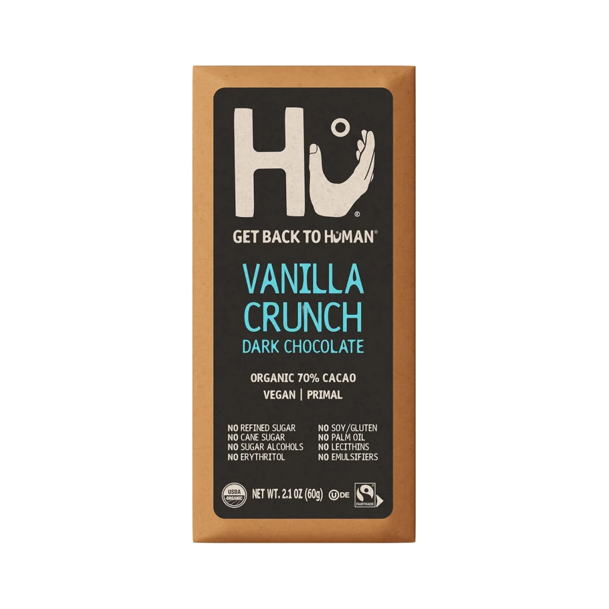 Hu Vanilla Crunch Dark Chocolate Bar - 2.1 oz