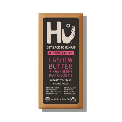 Hu Dark Chocolate Bar, Cashew Butter & Raspberry Jelly - 2.1 oz