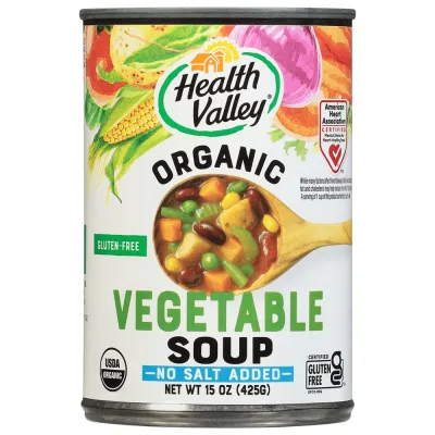 Health Valley Organic No Salt Added Vegetable Soup - 15 fl oz