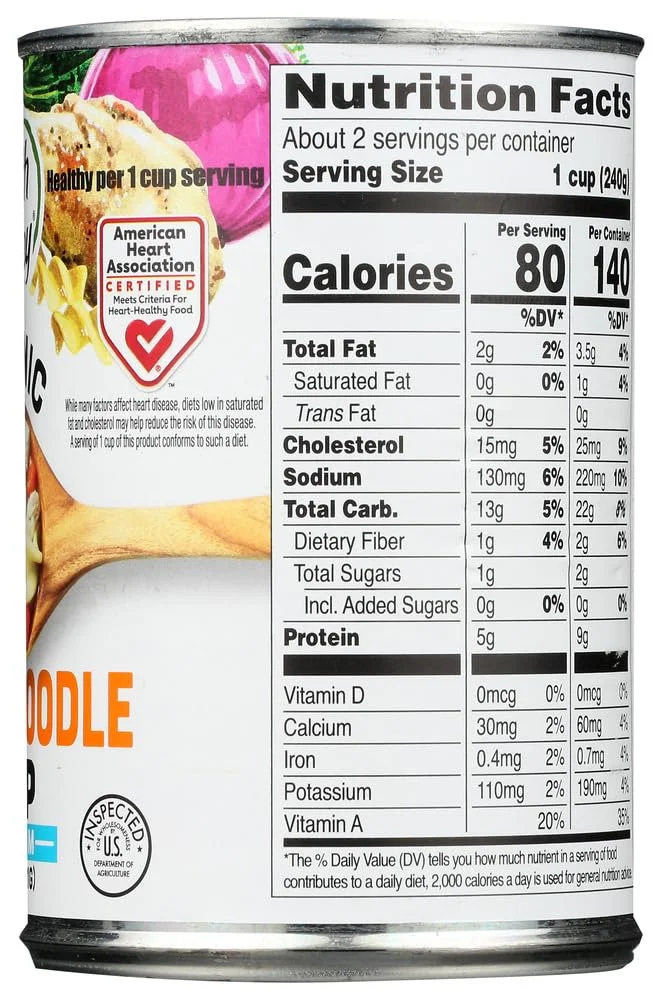 Health Valley Organic No Salt Added Chicken Noodle Soup - 14.5 oz