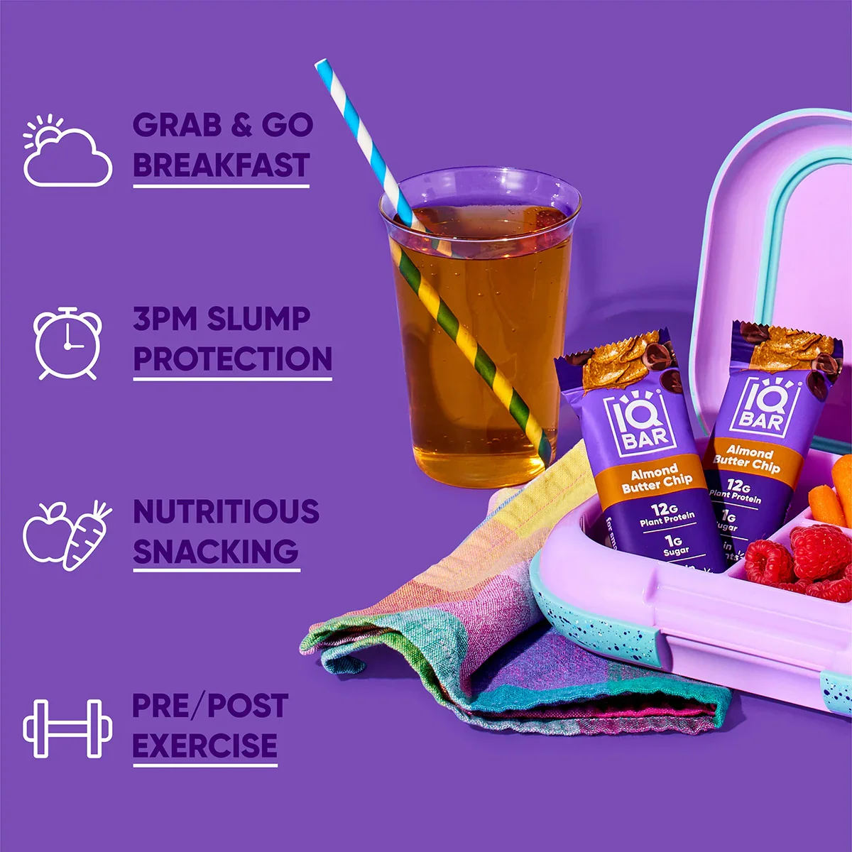 IQBAR Almond Butter Chip Protein Bar 