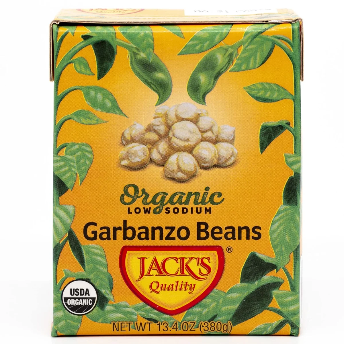 Jack's Organic Chickpeas Garbanzo Beans - 13.4 oz